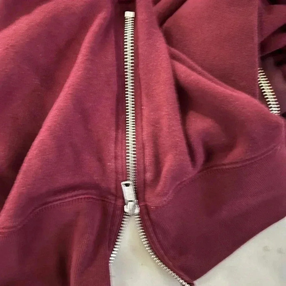 Gap Maternity Maroon Sweater With Zippers On The Side Size Medium - Picture 5 of 5